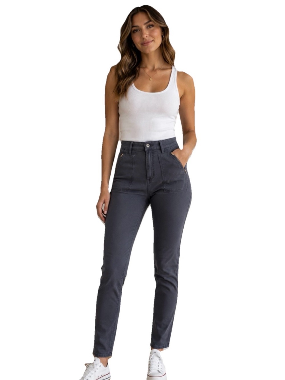 AG Adriano Goldschmied The Kinsley Modern Skinny Pants Women’s Blue Gray Size 27